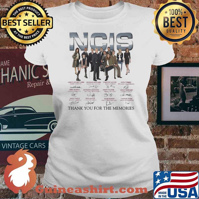 Official NCIS Thank You For The Memories Signature Shirt - Guineashirt