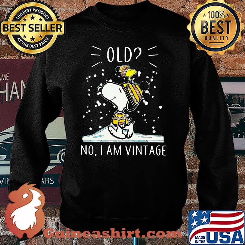Old No I Am Vintage Snow Snoopy With Woodstock Shirt Sweater