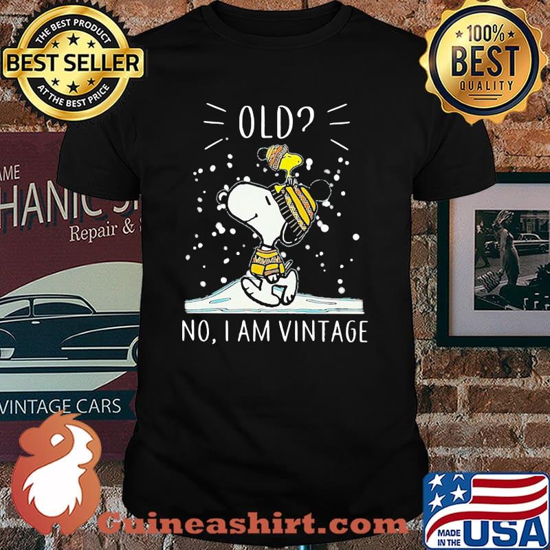 Old No I Am Vintage Snow Snoopy With Woodstock Shirt