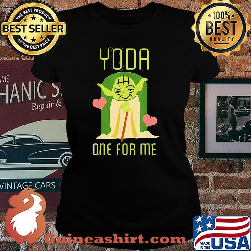 Old Yoda One For Me Heart Star Wars Shirt Laides tee