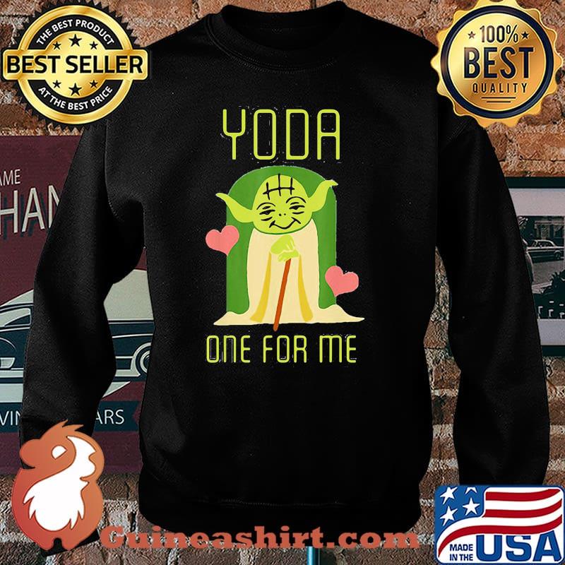 Old Yoda One For Me Heart Star Wars Shirt Sweater
