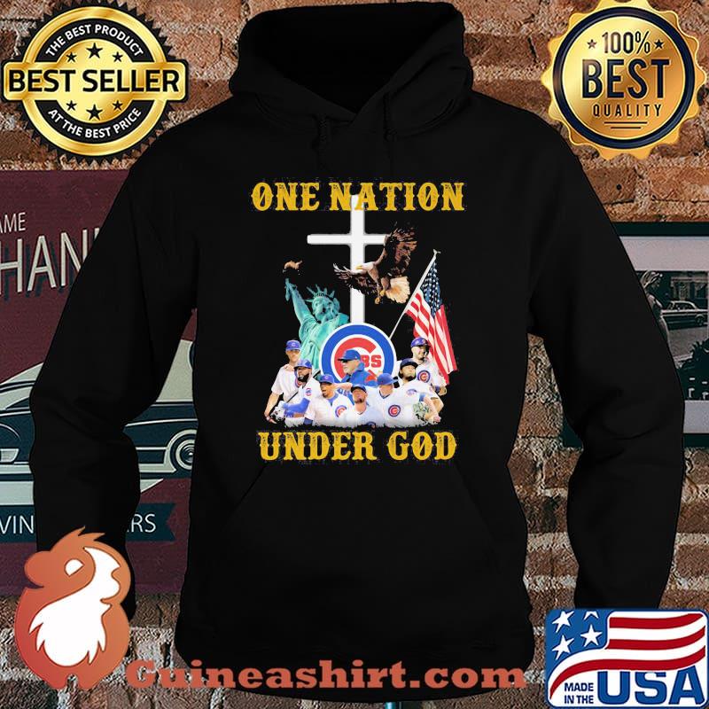 One Nation Under God American Flag Team Chicago Cubs Shirt Hoodie