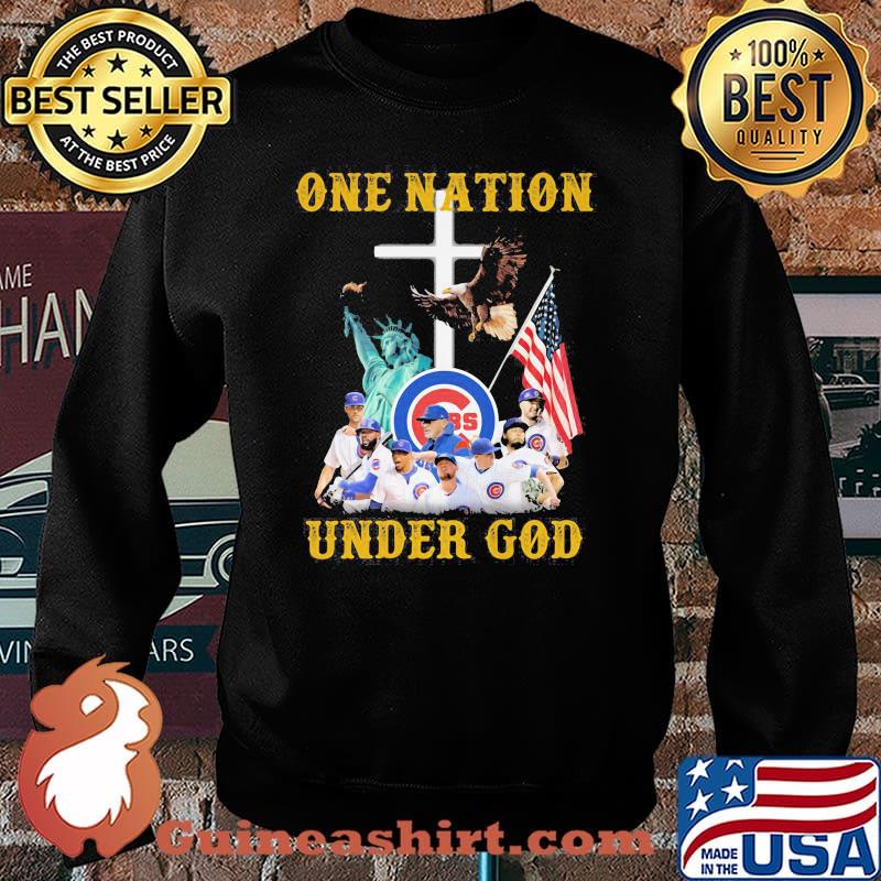One Nation Under God American Flag Team Chicago Cubs Shirt Sweater