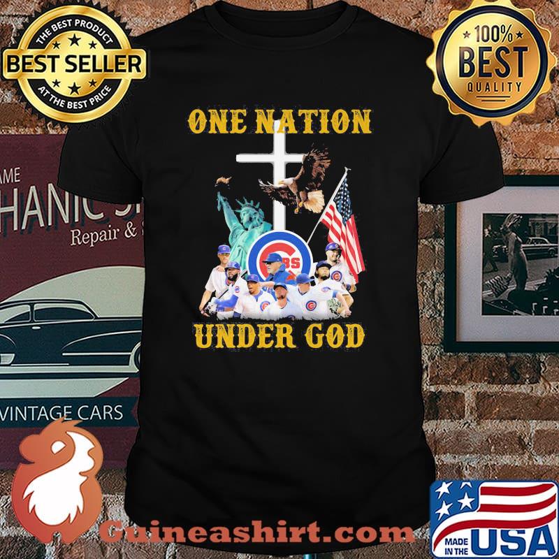 One Nation Under God American Flag Team Chicago Cubs Shirt