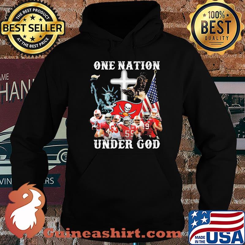 One Nation Under God Tampa Bay Buccaneers American Flag Shirt Hoodie