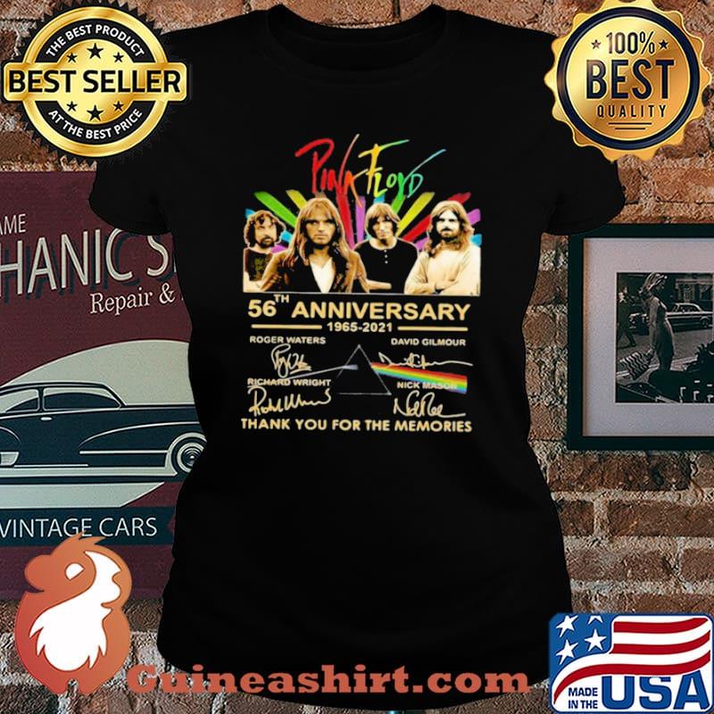 Pink Floyd 56th Anniversary 1965 2021 Signature Thank You For The Memories Shirt Laides tee
