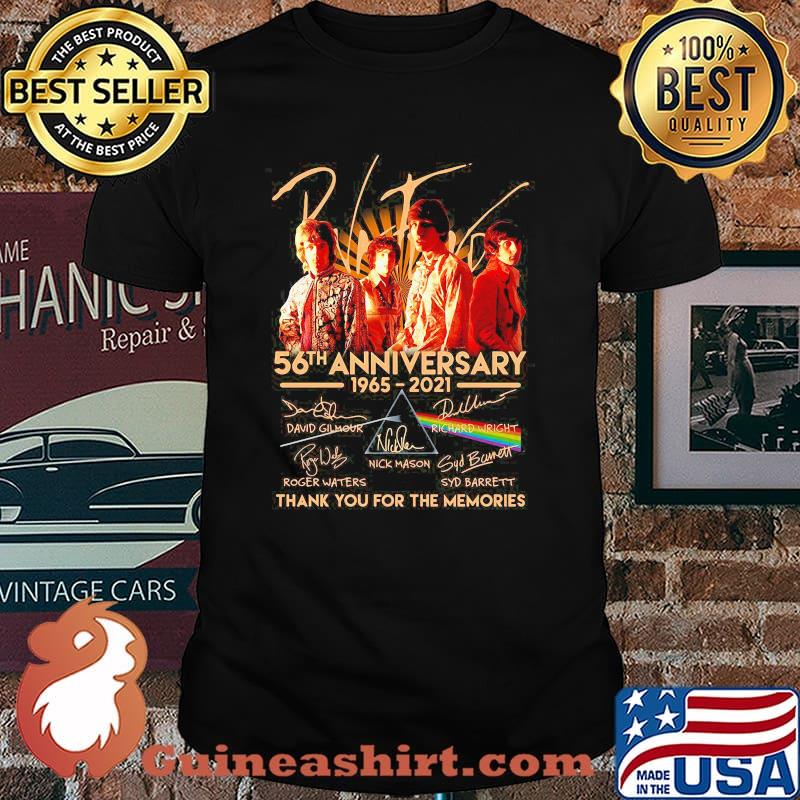 Pink Floyd 56th Anniversary 1965 2021 Thank You For The Memories Signatures Shirt