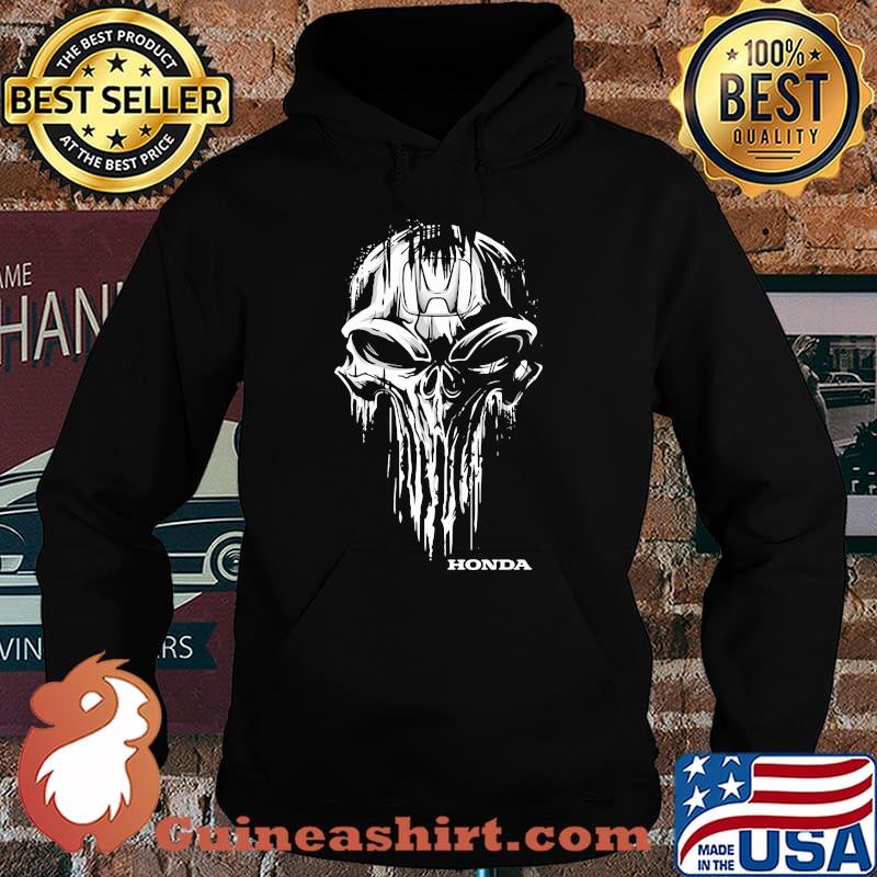 Punisher Skull With Honda Car Logo Symbol Shirt
