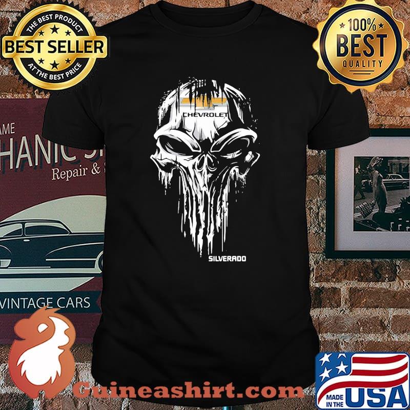 Punisher Skull With Logo Chevrolet Siverado Shirt