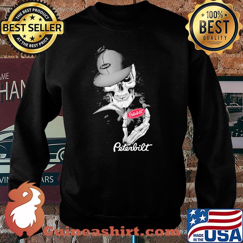 Punisher Skull With Peterbilt Car Logo Symbol Shirt Sweater
