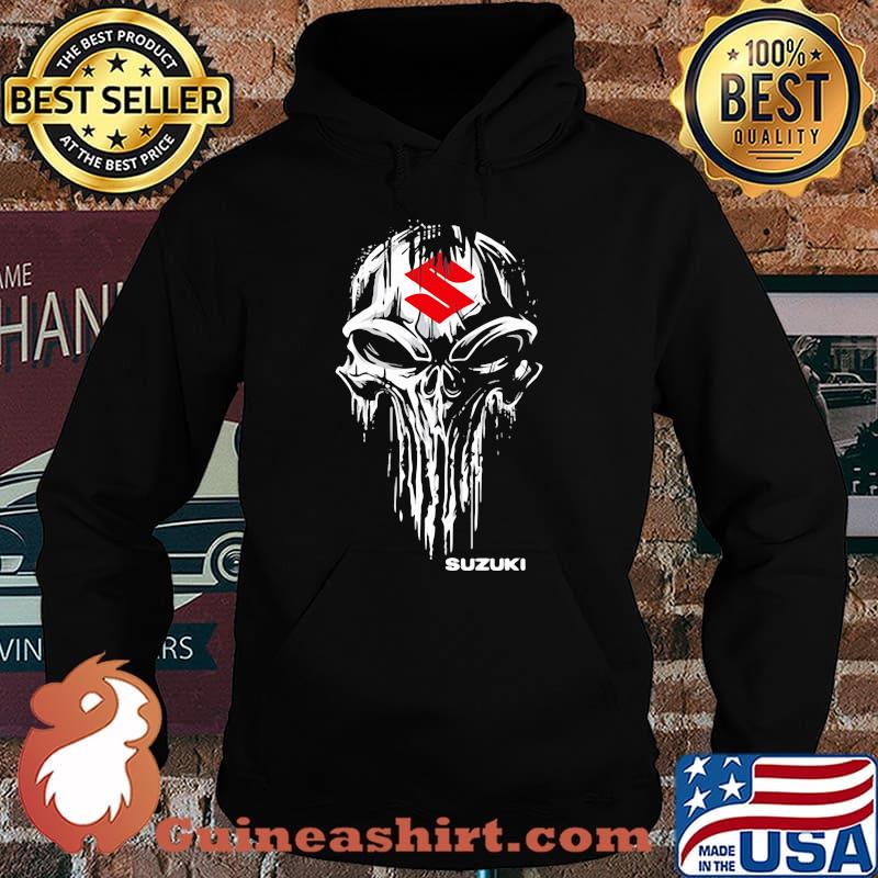 Punisher Skull With Suzuki Car Logo Symbol Shirt