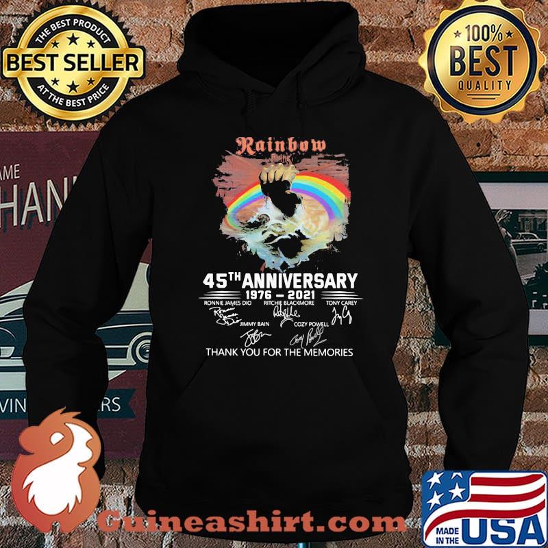 Rainbow Rising 45th Anniversary 1976 2021 Thank You For The Memories Signature Shirt Hoodie