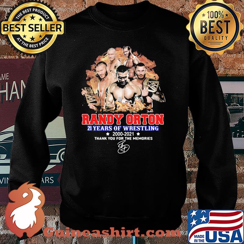 Randy Orton 21 Years Of Wrestling 2000 2021 Thank You For The Memories  Signature Shirt - Kingteeshop