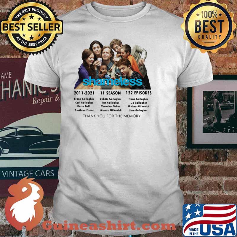 Shameless 11 Season Thank You For The Memories Shirt