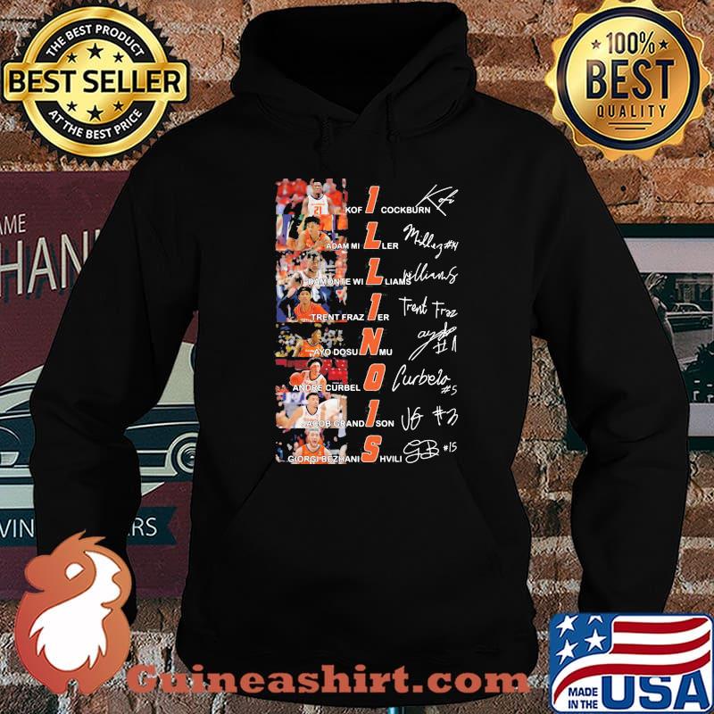 Signature Of Player Team Illinois Shirt Hoodie