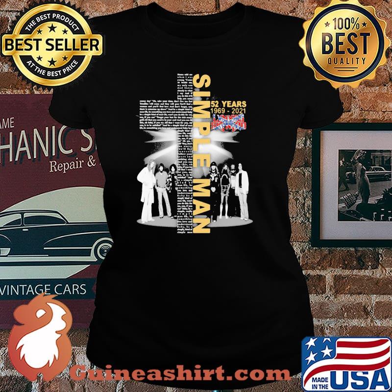 Simple Man 52 Years 1969 2021 Siganture God Shirt Laides tee