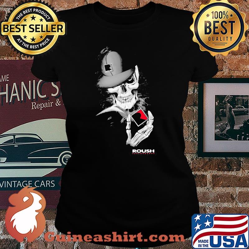 Skull wear Hat Roush Logo Shirt Laides tee