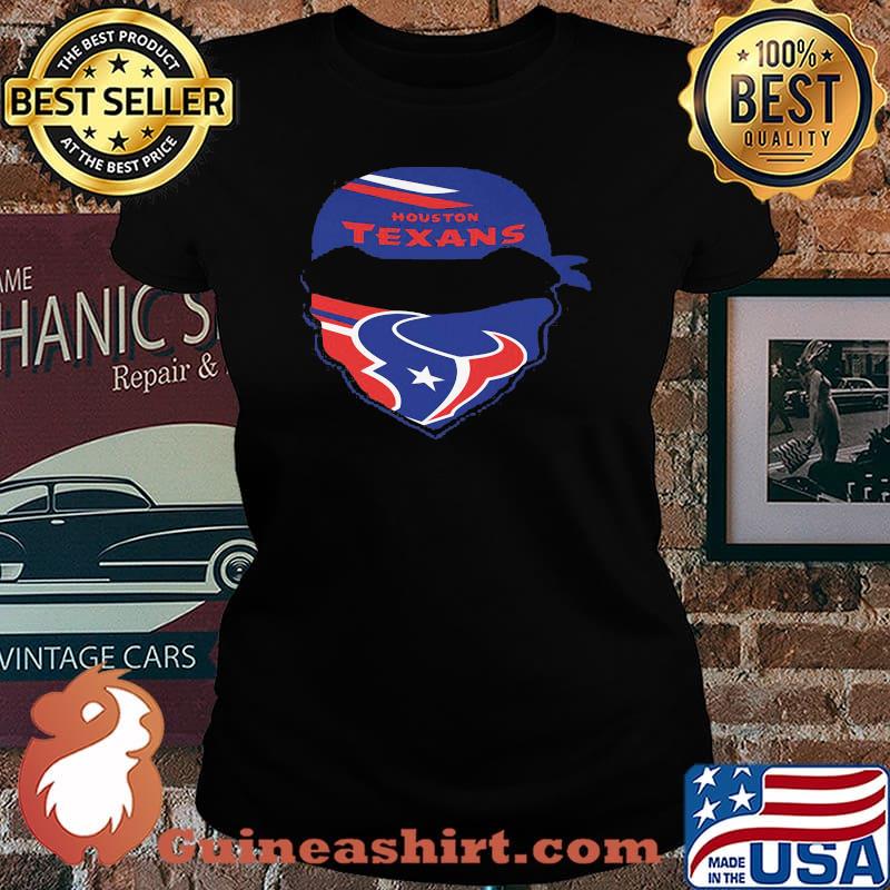 Skull Wear Mask Houston Texans Shirt Laides tee