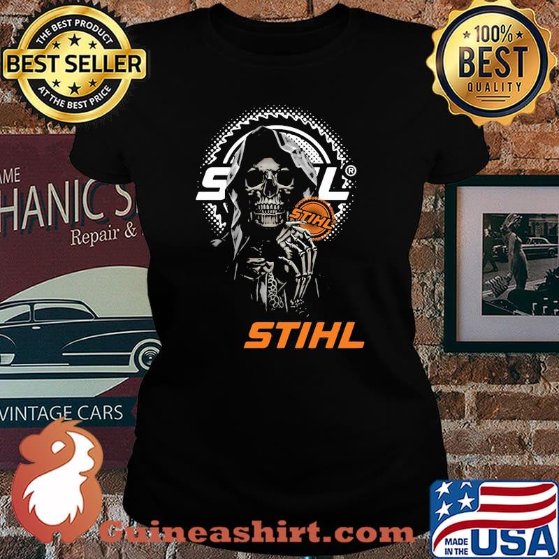 Skull With Logo Stihl Shirt Laides tee
