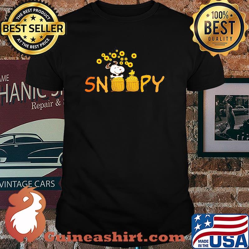 Snoopy Vs Woodstock Sunflowers Shirt