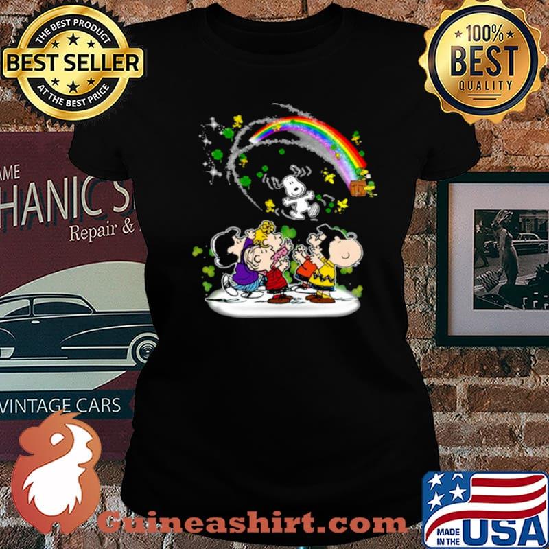 Snoopy Woodstock And Friends Happy St Patrick’s Day 2021 Laides tee