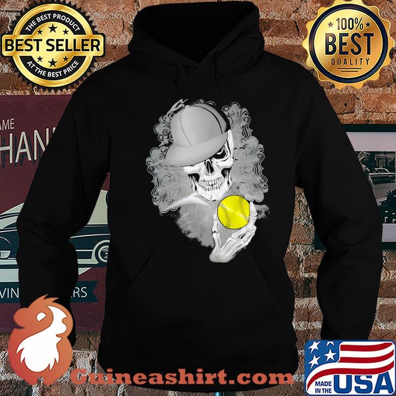 Softball Skull Shirt Hoodie