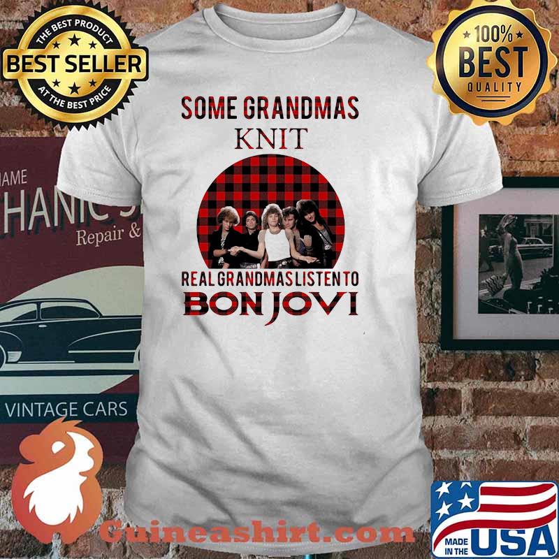 Some Grandmas Play Bingo Real Grandmas Listen To Bon Jovi Sunset Shirt