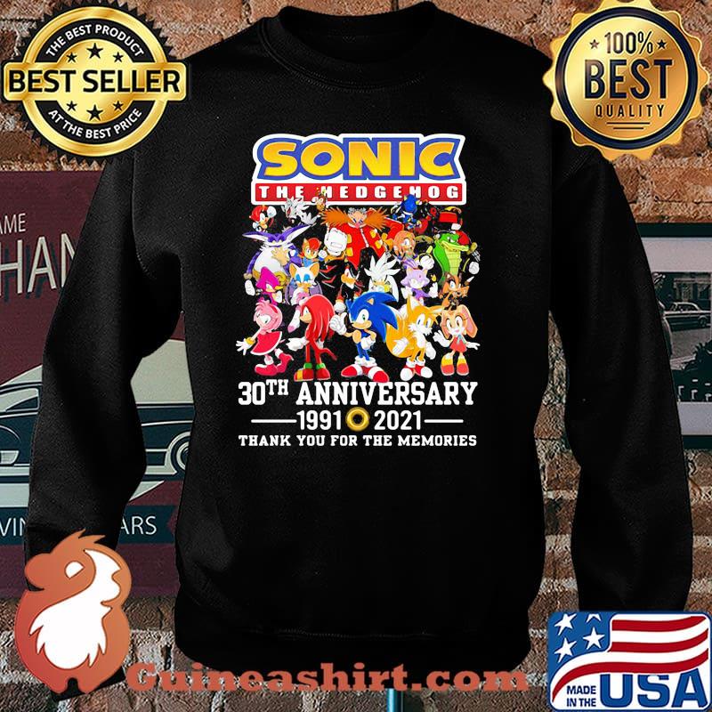 Sonic The Hedgehog 30th Anniversary 1991 2021 Thank You For The Memories Shirt Sweater