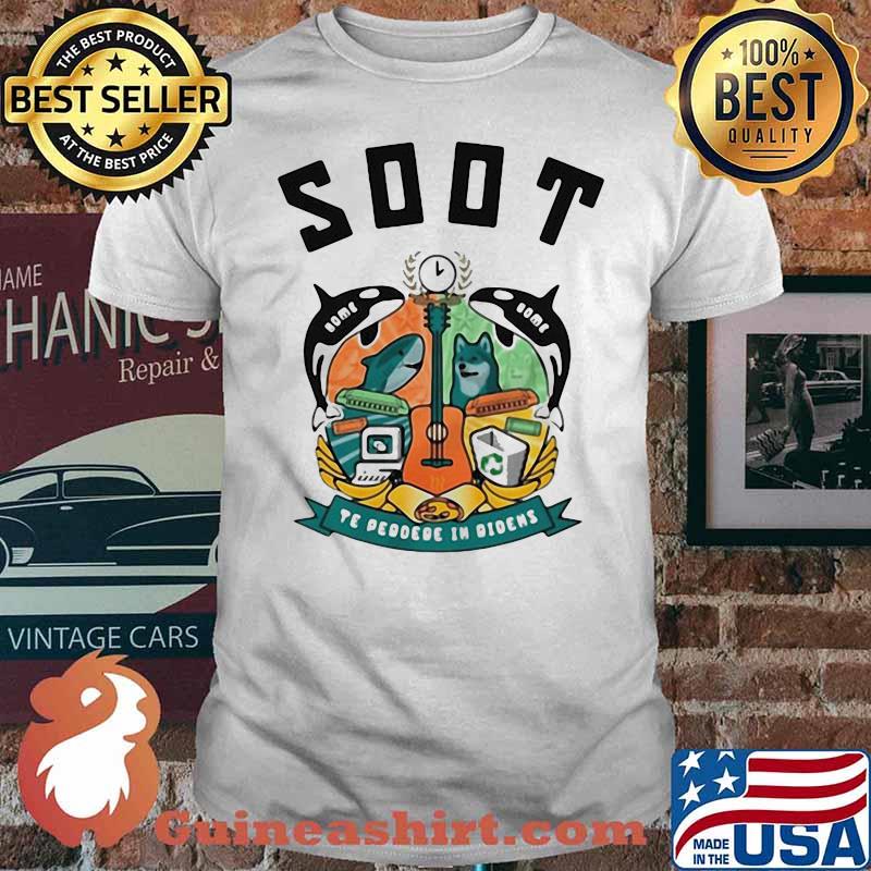 SOOT TE PERDRE IN RIDENS GUITAR FISH AND DOG SHIRT