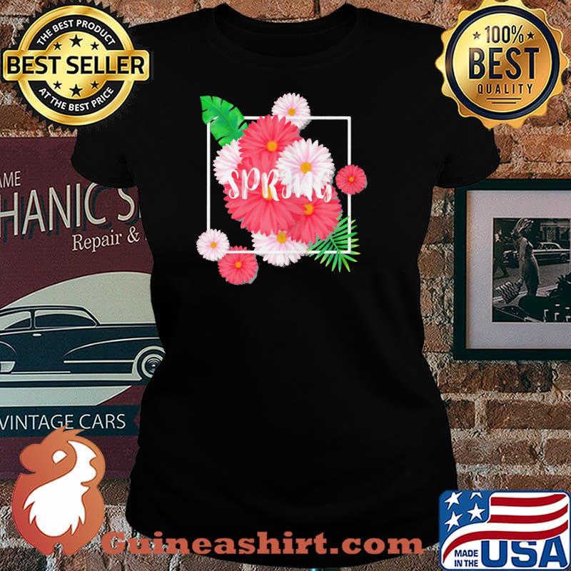 Spring Summer Flower floral Laides tee