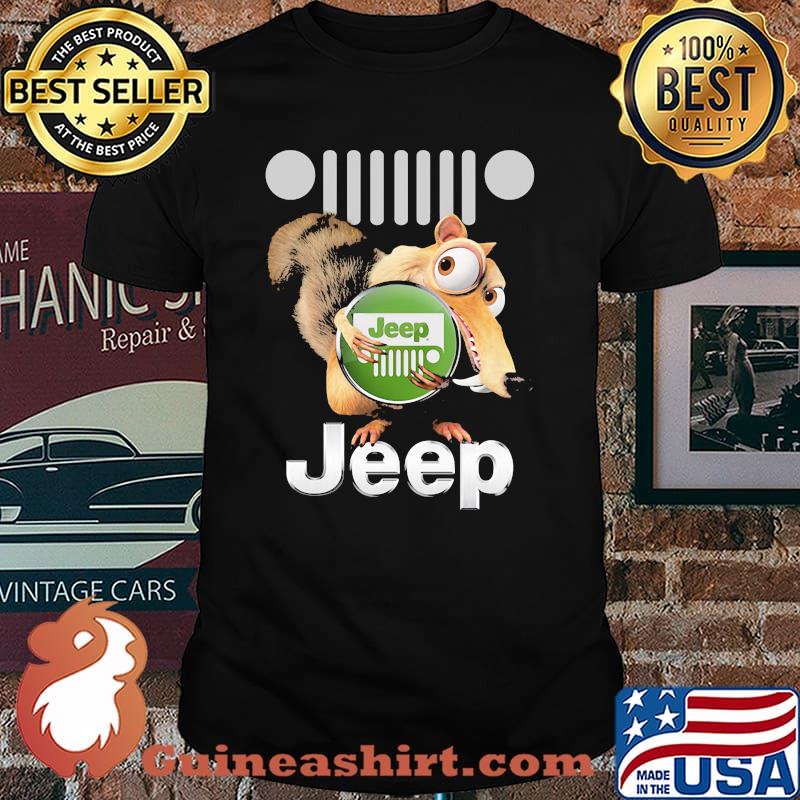 Squirrel Nuts With Logo Jeep Shirt
