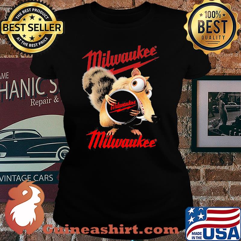 Squirrel W Nuts With Logo Milwaukee Shirt Laides tee