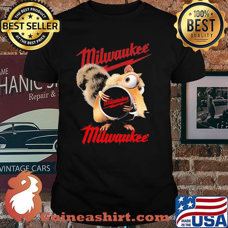 Squirrel W Nuts With Logo Milwaukee Shirt