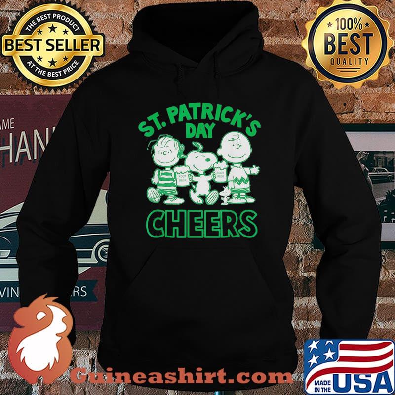 St Patricks Day Cheers Snoopy Charlie Shirt Hoodie