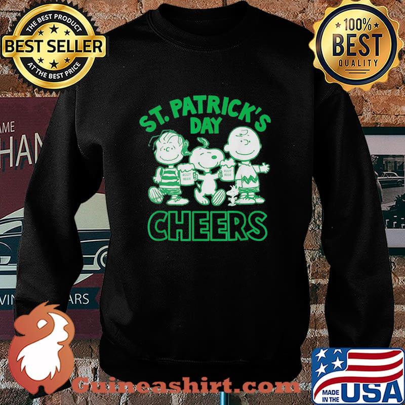 St Patricks Day Cheers Snoopy Charlie Shirt Sweater