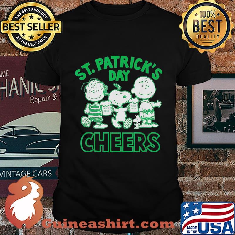 St Patricks Day Cheers Snoopy Charlie Shirt