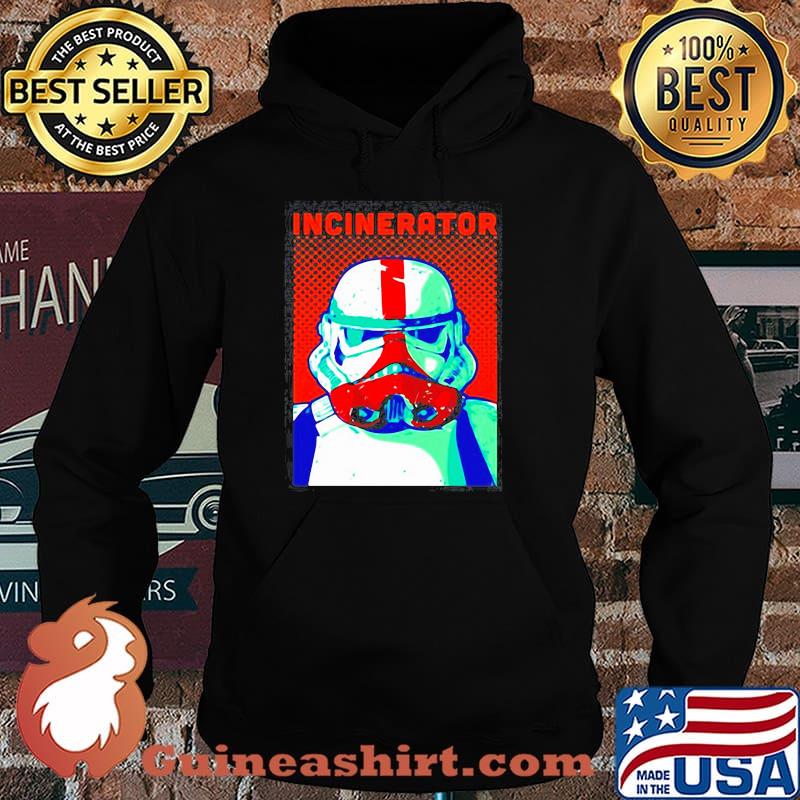 STAR WARS THE MANDALORIAN INCINERATOR TROOPER COMIC PORTRAIT SHIRT