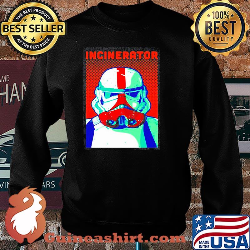 STAR WARS THE MANDALORIAN INCINERATOR TROOPER COMIC PORTRAIT SHIRT Sweater
