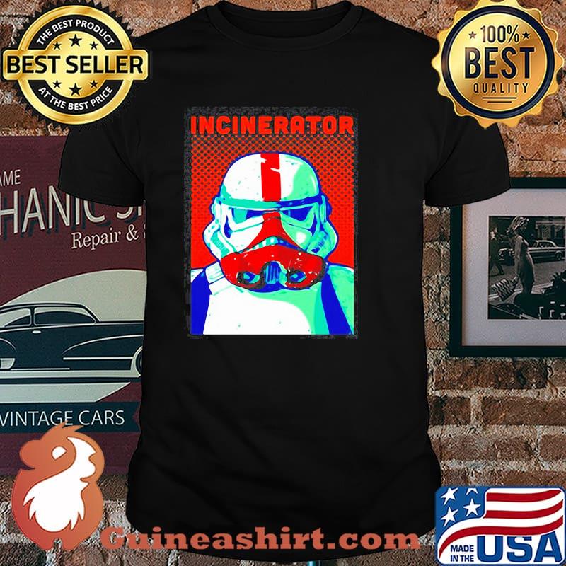 STAR WARS THE MANDALORIAN INCINERATOR TROOPER COMIC PORTRAIT SHIRT Unisex