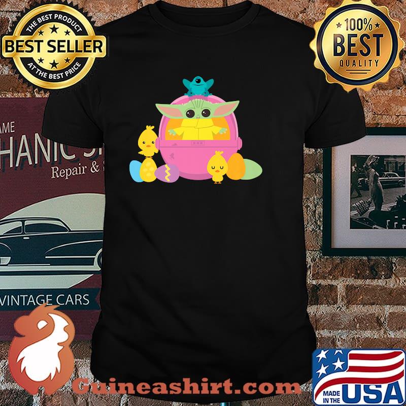 Star Wars The Mandalorian The Child Happy Easte baby yoda shirt