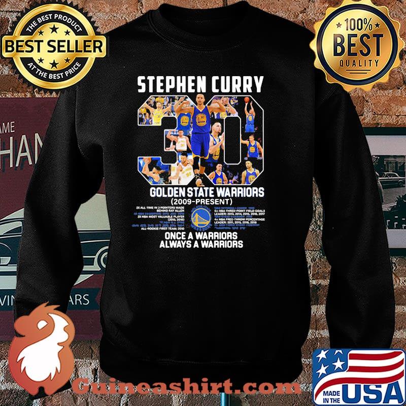 Stephen Curry Golden State Warriors 2009 Once A Warrior Always A Warriors Shirt Sweater