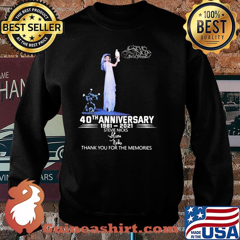 Stevie Nicks 40th Anniversary 1981 2021 Thank You For The Memories Signature Shirt Sweater