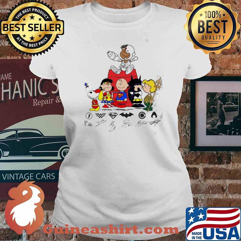 Superhero Snoopy Chairlie Signature Shirt Ladies tee