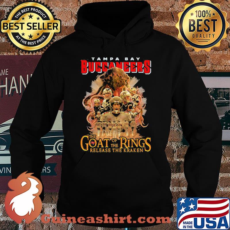 Tampa Bay Buccaneers The Goat Of The Rings Release The Kraken Shirt Hoodie