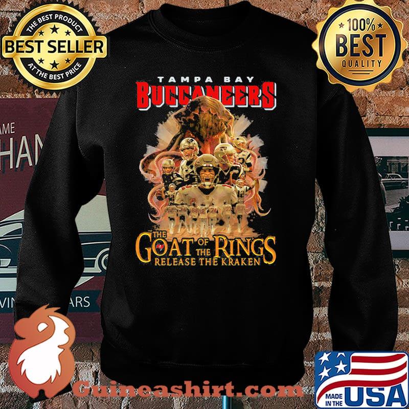 Tampa Bay Buccaneers The Goat Of The Rings Release The Kraken Shirt Sweater