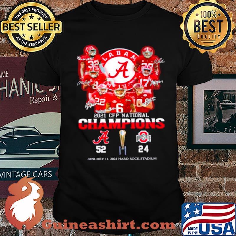 The Cfp National Champions 2021 Alabama Crimson Tide 52 24 Ohio State Buckeyes shirt