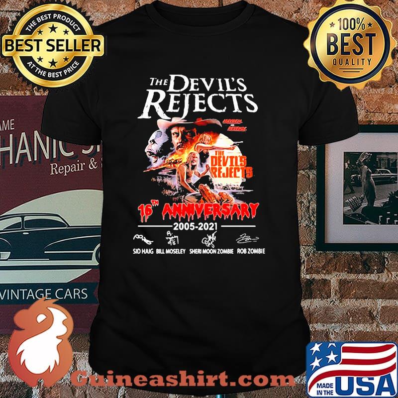 The Devil’s Rejects 16th Anniversary 2005 2021 Sid Haig Bill Moseley Sheri Moon Zombie Rcb Zombie Signature Shirt