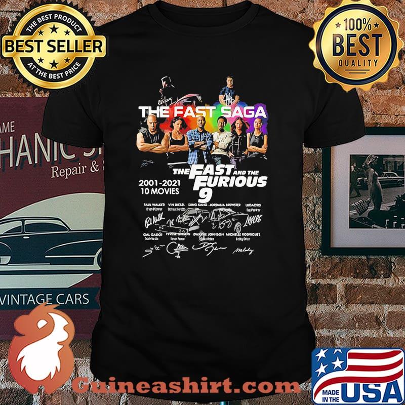 The Fast Saga The Fast And The Furious 2001 2021 10 Movies Signature Shirt