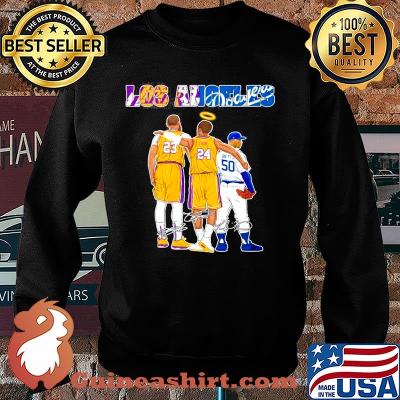 The Los Angeles Sports 23 Lebron James 24 Kobe Bryant And 50 Betts Signatures Sweater
