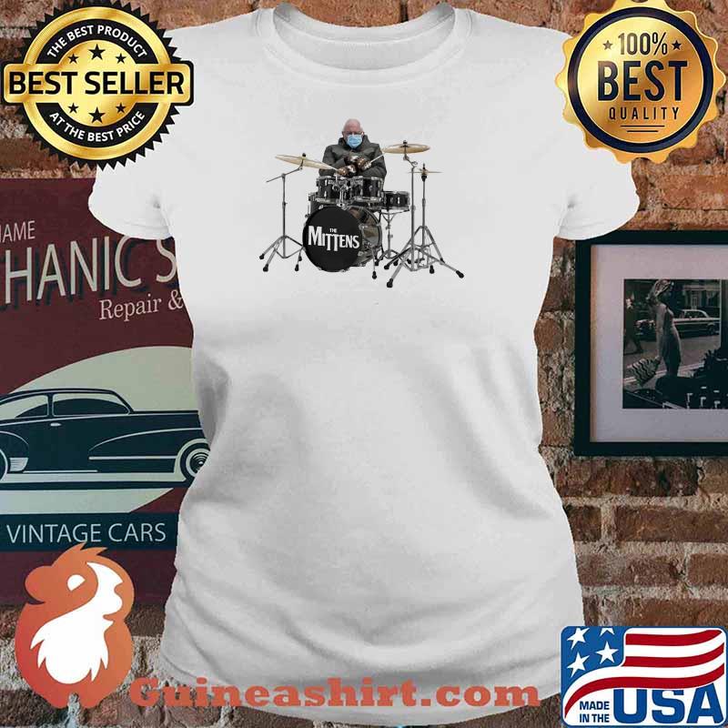 The Mittens Old Man Wear Mask Covid 19 Druming Shirt Ladies tee